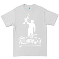 Dove Grey Red Dawn Wolverines Premium Tee - linhVisuals