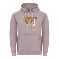 Vintage Zinc guanaco llama Vintage Hoodie - LillyAllenDesigns