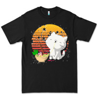 Black cat t  shirt ramen noodles kawaii cat t  shirt Premium Tee - linhVisuals