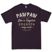Plum Mens Pawpaw Like a Regular Grandpa Funny Fathers Day Premium Tee - linhVisuals