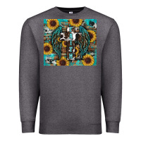 Charcoal Heather western faith sunflower's Premium Sweatshirt - RanaPortraitStore