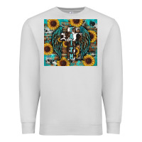 Dove Grey western faith sunflower's Premium Sweatshirt - RanaPortraitStore
