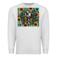 Oatmeal Heather western faith sunflower's Premium Sweatshirt - RanaPortraitStore