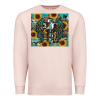 Pale Pink western faith sunflower's Premium Sweatshirt - RanaPortraitStore