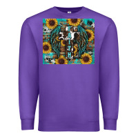 Purple western faith sunflower's Premium Sweatshirt - RanaPortraitStore