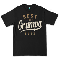 Black Mens Best Grumpa Ever Funny Grandpa Premium Tee - linhVisuals