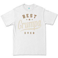 White Mens Best Grumpa Ever Funny Grandpa Premium Tee - linhVisuals