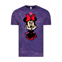 Cloud Purple Minnie Mouse Vintage Tee - CowhideDigitalArt
