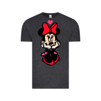Vintage Black Minnie Mouse Vintage Tee - CowhideDigitalArt