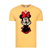 Vintage Mustard Minnie Mouse Vintage Tee - CowhideDigitalArt