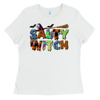 White salty witch Ladies Tee - BundleAndBundleShop