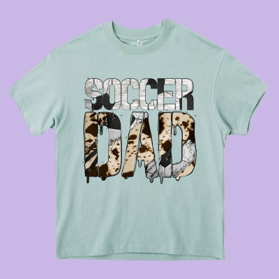 No Background Soccer Dad Heavy Core Tee Designed By Jasminsmagicworld