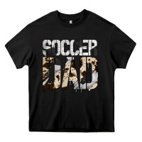 Black no background soccer dad Heavy Core Tee - Jasminsmagicworld