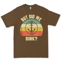 Cacao mens funny boating shirt but did we sink rope anchor boat captain tank Premium Tee - linhVisuals