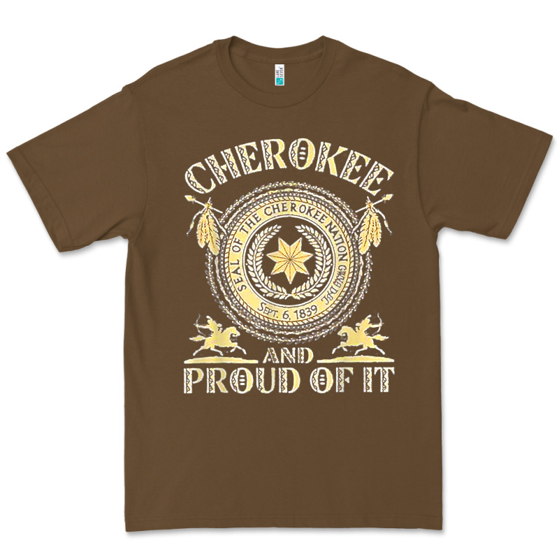 Cherokee Native American And Proud Of T Shirt Premium Tee by linhVisuals | Teevron