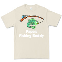 Bone kids papa's fishing buddy grandson or granddaughter fish t shirt Premium Tee - linhVisuals