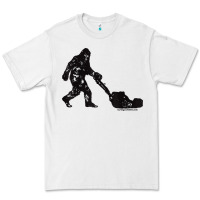 Mens Mowing Bigfoot   Golf Course Superintendent Maintenance Turf T Sh Premium Tee | Teevron