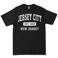 Black jersey city new jersey nj vintage established sports design pullover h Premium Tee - linhVisuals