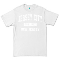 White jersey city new jersey nj vintage established sports design pullover h Premium Tee - linhVisuals