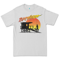 Dove Grey baywatch lifeguard sunset t shirt Premium Tee - linhVisuals