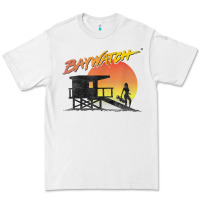 White baywatch lifeguard sunset t shirt Premium Tee - linhVisuals