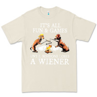 Bone it's all fun and games until someone loses a wiener shirt Premium Tee - linhVisuals