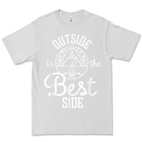 Dove Grey outside is the best side for outdoor campers and hikers t shirt Premium Tee - linhVisuals