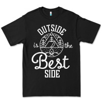 Black outside is the best side for outdoor campers and hikers t shirt Premium Tee - linhVisuals