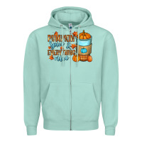 Seafoam Pumpkin spice and everything nice Zipper Hoodie - RanaPortraitStore
