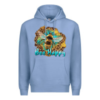 Colony Blue bee happy Premium Hoodie - Artiststas