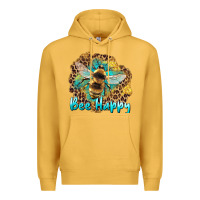 Mustard bee happy Premium Hoodie - Artiststas