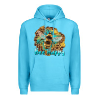 Ocean Blue bee happy Premium Hoodie - Artiststas