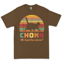 Cacao chonk cat scale meme retro oh lawd he comin' memes t shirt Premium Tee - linhVisuals