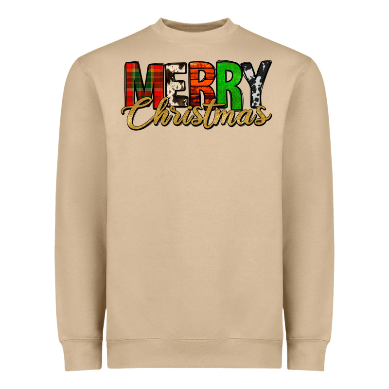 Merry Christmas Western Heavyweight Sweatshirt by Jasminsmagicworld | Teevron
