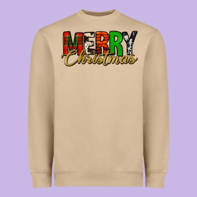 Merry Christmas Western Heavyweight Sweatshirt Designed By Jasminsmagicworld