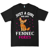 Black fennec fox just a girl who loves fennec foxes t shirt Premium Tee - linhVisuals