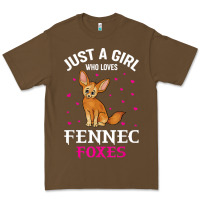 Fennec Fox Just A Girl Who Loves Fennec Foxes T Shirt Premium Tee | Teevron