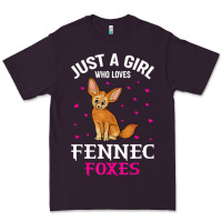 Plum fennec fox just a girl who loves fennec foxes t shirt Premium Tee - linhVisuals