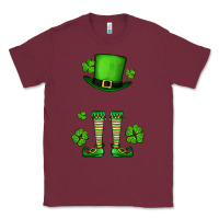 Burgundy Custom name St. Patrick's leprechaun Classic Tee - OliviaCreatesArt