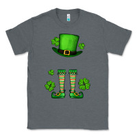Charcoal Heather Custom name St. Patrick's leprechaun Classic Tee - OliviaCreatesArt