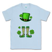 Dusty Blue Custom name St. Patrick's leprechaun Classic Tee - OliviaCreatesArt