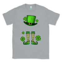 Heather Grey Custom name St. Patrick's leprechaun Classic Tee - OliviaCreatesArt