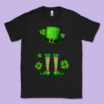 Custom Name St. Patrick's Leprechaun Classic Tee Designed By Oliviacreatesart