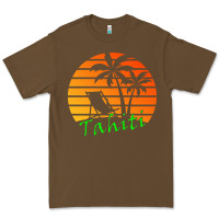Cacao outdoor t  shirt tahiti retro vintage sunset t  shirt Premium Tee - linhVisuals