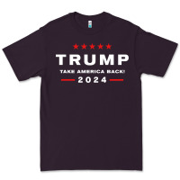 Plum donald trump 2024 take america back election   the return sweatshirt Premium Tee - linhVisuals