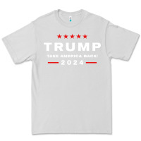 Dove Grey donald trump 2024 take america back election   the return sweatshirt Premium Tee - linhVisuals