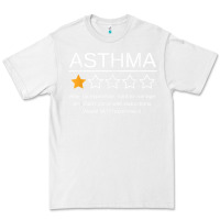 White funny asthma awareness one star rating inhaler wheezy breath t shirt Premium Tee - linhVisuals
