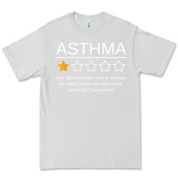 Dove Grey funny asthma awareness one star rating inhaler wheezy breath t shirt Premium Tee - linhVisuals