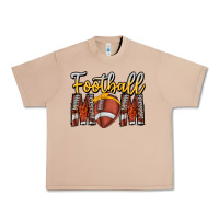 Burro Football Mom Urban Heavy Tee - CowhideDigitalArt