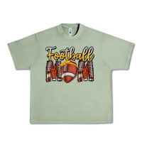 Oil Green Football Mom Urban Heavy Tee - CowhideDigitalArt